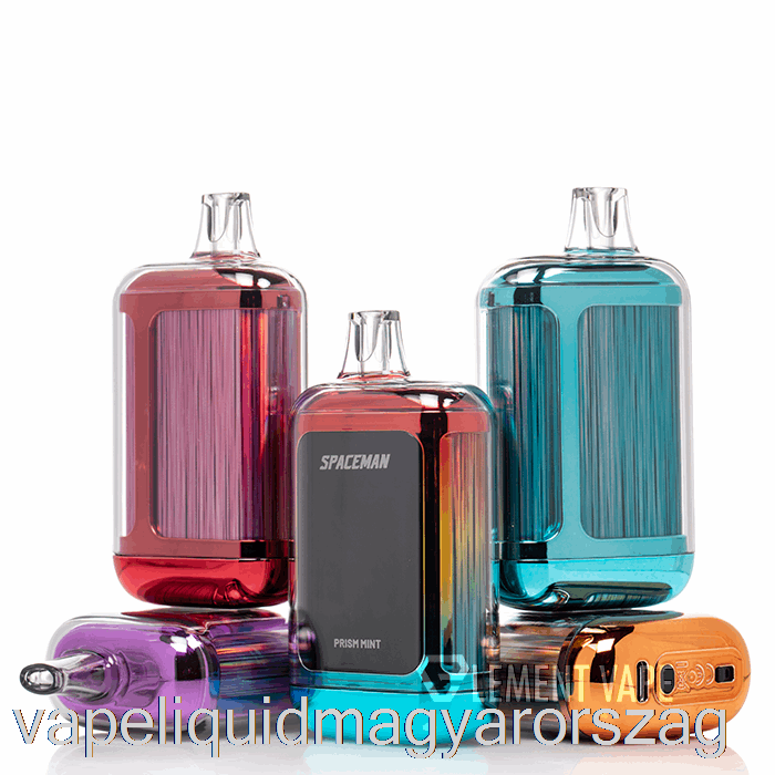 Spaceman Curve 18k Eldobható Fekete Barack Citrom Vape Folyadék